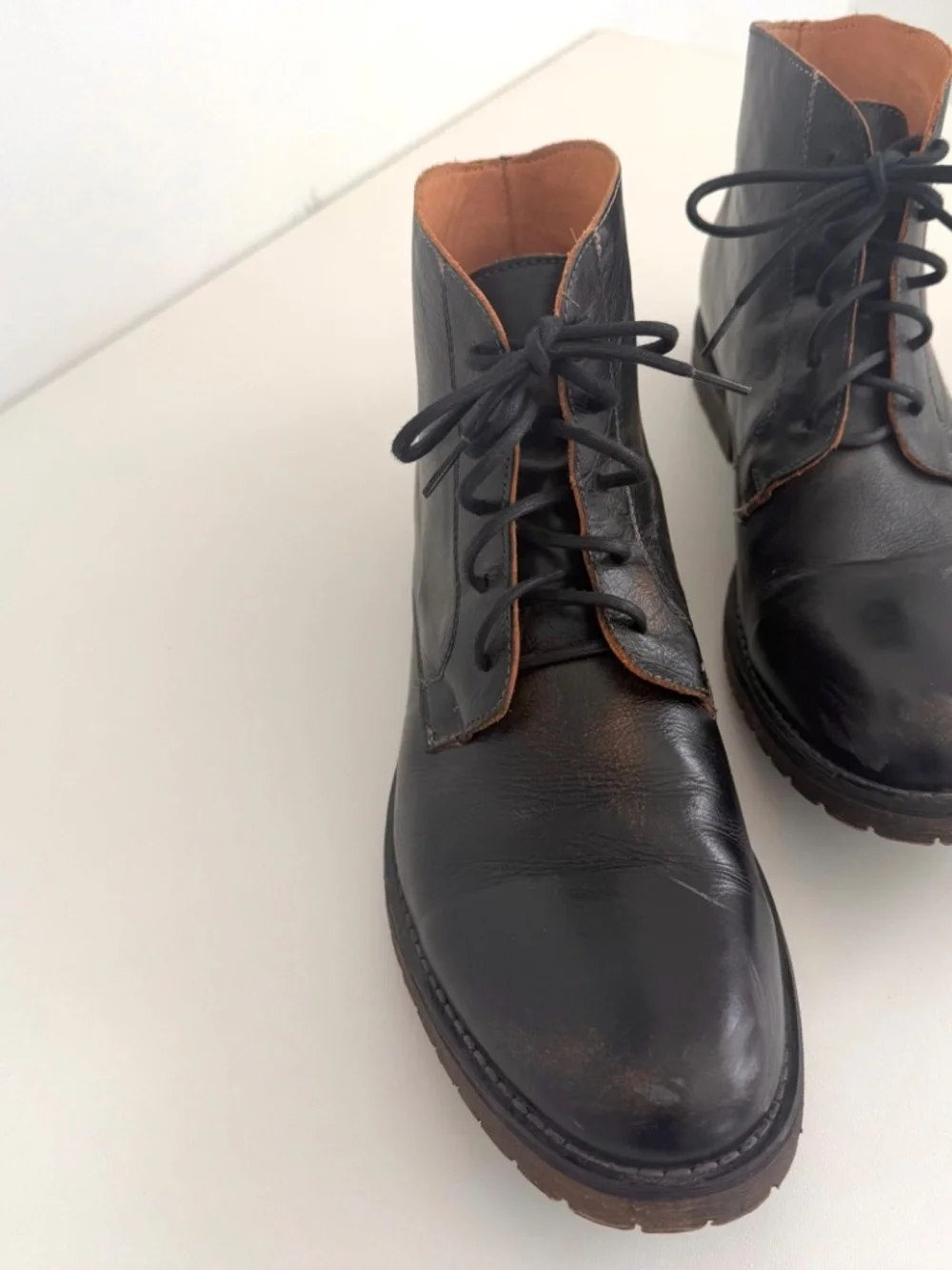 Mens Bed Stu Bradley Plain RoundT oe Boot Black Rustic, Size 11.5, Rarely Worn